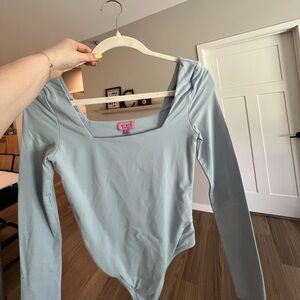Francesca's Collections Sky Blue Long Sleeve Top